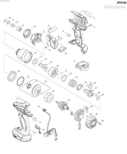 Makita bürstenhalter komplett - bürstenhalter,