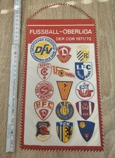 Fußball Oberliga Wimpel der DDR 1971/72 Dresden Magdeburg Aue LOK Leipzig Erfurt