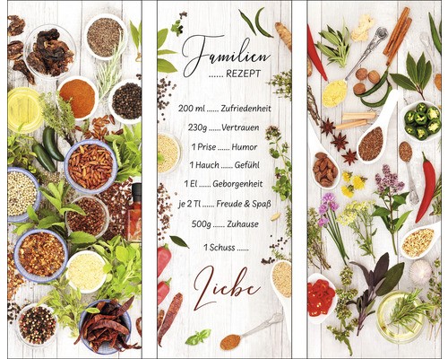 Glasbild spices herbs - glasbild, ii