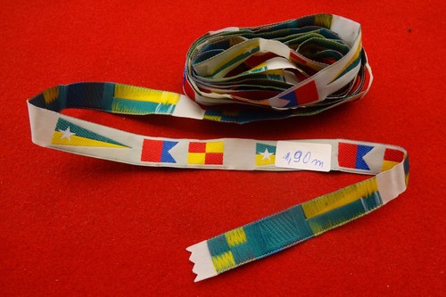 Bunte flaggen motivband 90m - bunte,