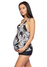 Z-15828-A-1376) SCHWANGERSCHAFTS TANKINI UMSTANDSMODE HOTPANTS NEU GRÖSSE 46