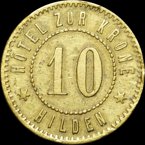 Wertmarke pfennig hotel - wertmarke:, 10