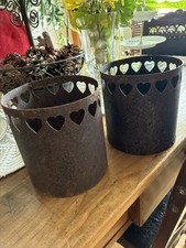 Edelrost Windlicht ❤️Herzen 2 - Stück 