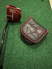 TaylorMade Spider Mini Putter RH 33 Inch SuperStroke Rot Headcover