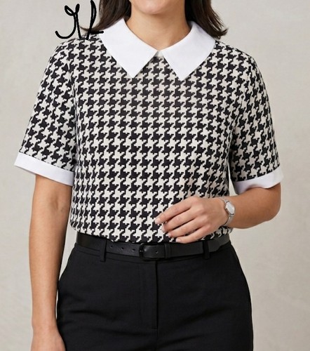 Elegante hahnentritt bluse - ​elegante,