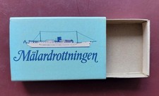 Streichholzschachtel Schiff Mälardrottningen Hotel Stockholm Schweden matchbox