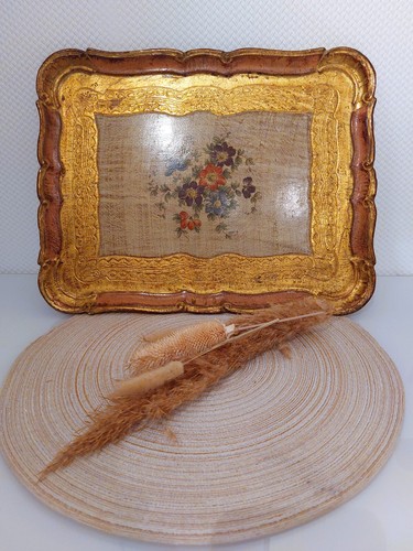 Vintage florentiner tablett - vintage,