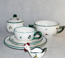 Gmundner Keramik Austria Österreich Glatt Barock bunt Streublumen Teile zur Wahl