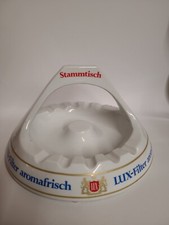 Lux Filter Stammtisch Aschenbecher Porzellan 70er Jahre Vintage  selten