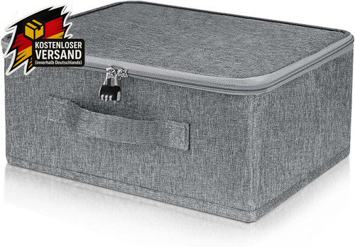 Abschließbare stoffbox mit - abschließbare,