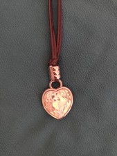 Dyrberg /Kern Kette schwarz Silber großer Kristall Herz 