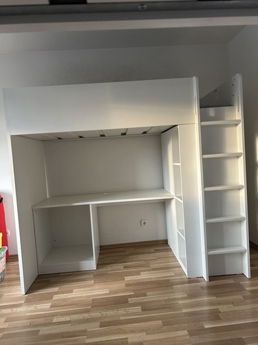 Hochbett mit schreibtisch und - hochbett,