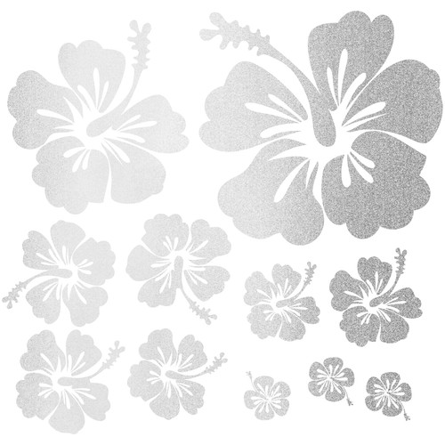 Hibiskus blumen aufkleber deko - aufkleber,