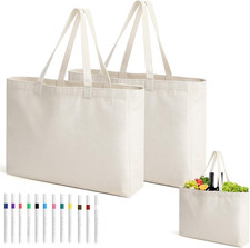 2 Stück Groß Einkaufstasche