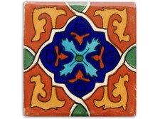 Handbemalte Fliese "Avila" aus