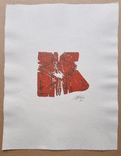 Gerd Winner handsigniert Radierung auf Bütten 1966 49 x 39 cm