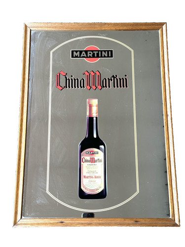 Vintage werbespiegel martini - vintage,