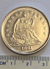 1861 HALF DOLLAR RESTRIKE COIN