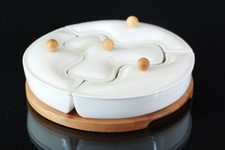 9-tlg. Bambus Dipschalen Set