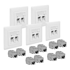 5x Cat6A Netzwerkdose
