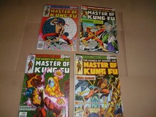 4 x Master of Kung Fu Comic 1978 Marvel USA