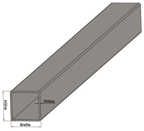 Vierkantrohr blank stahl - vierkantrohr,