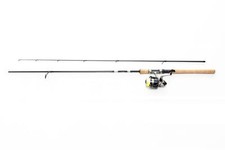 Daiwa Combo Strikeforce 802HFS 2,44m / 10-40g Rute Rolle Schnur Spinnset
