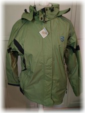 TCM Leichte Damen-Funktionsjacke, Grün, Gr. 44/46, mit verstellbarer Kapuze