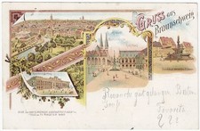 alte Litho-Ak Braunschweig, 4