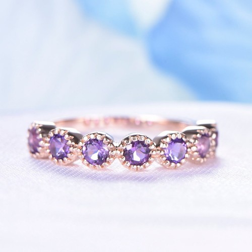 Natürlicher amethyst ehering - natürlicher,