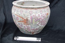 Porzellan Fishbowl-China, Paradiesvögel, Kirschen, Innendekor, Bodenmarke, Ø39cm