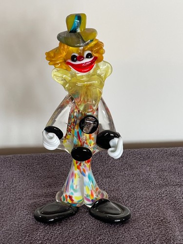 Vintage murano glas clown - vintage,