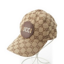 GUCCI GG Canvas Logo Patch Cap