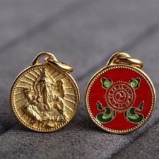 K24 Anhänger Ganesha hinduistischer Elefantengott Sterling Silber 925