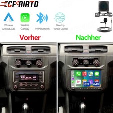 9'' 2GB+64GB Android 15 Carplay Autoradio für VW Caddy 2003-2020 GPS Navi Kamera