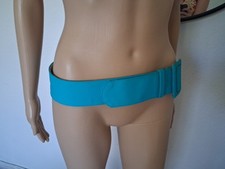 Marke Fausto Puglisi Gürtel Türkis neu 90 cm Segeltuch Made in Italy Breite:5,5