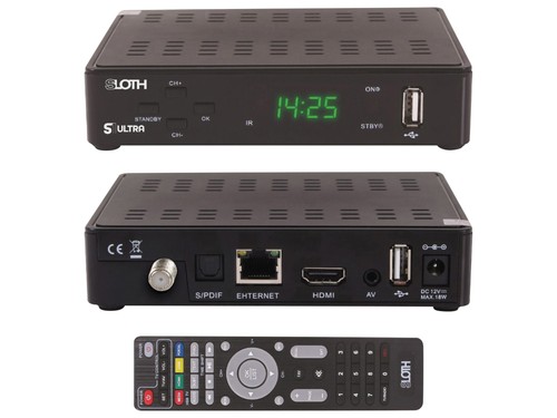 Red opticum sat receiver sloth - red,