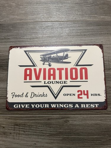 Aviation blechschild retro - blechschild,