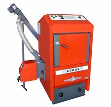 Pelletheizung-Komplett-Anlage Atmos P 25 24 kW Kessel Pufferspeicher Laddomat