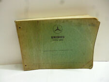 DAIMLER BENZ AG UNIMOG TYPE 2010 Original Ersatzteilliste Stand 03/1961