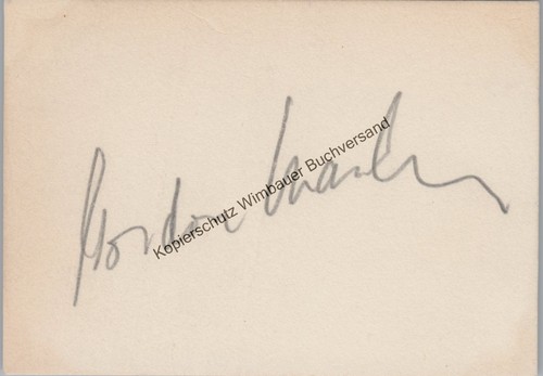 Original autograph gordon - original,