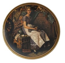 Knowles Norman Rockwell Dreaming in the Attic 1984 Ltd Ed Teller Neu OVP 12344 A