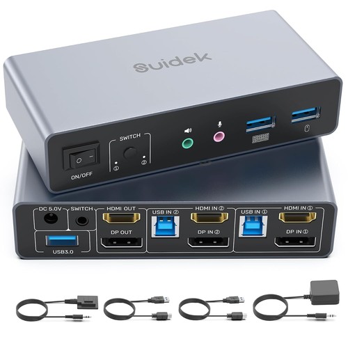 Kvm switch 2 monitore - pc,