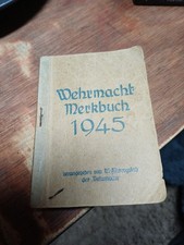 Wehrmacht merkbuch 1945 - wehrmacht,