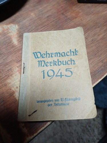 Wehrmacht merkbuch 1945 - wehrmacht,