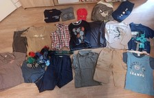 Bekleidungspaket Gr. 116 Jungs samt Matschhose, Jacke, Shirts..