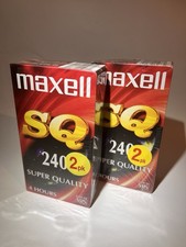 VHS Leerkassette - Maxell E-240 SQ Super Quality NEU 4 Stück