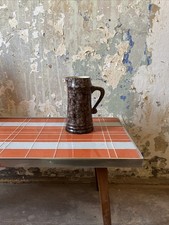 Strehla Milchkanne Krug Vase Studiokeramik Mid Century DDR 20cm