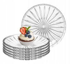 6x Dessertteller Glas 15cm 6