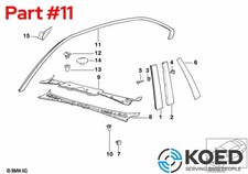 Original BMW Dachleiste links
